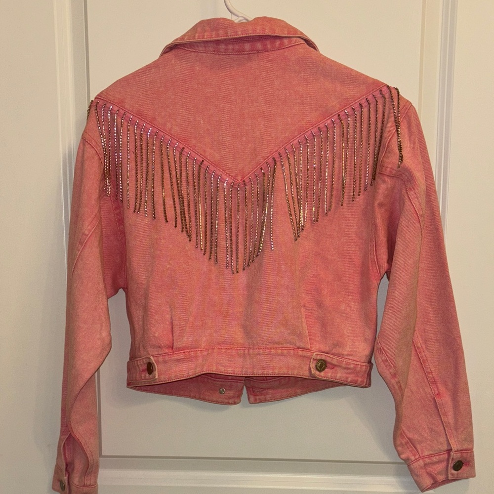 NWT Rhinestone Fringe Jacket - Picture 3 of 3